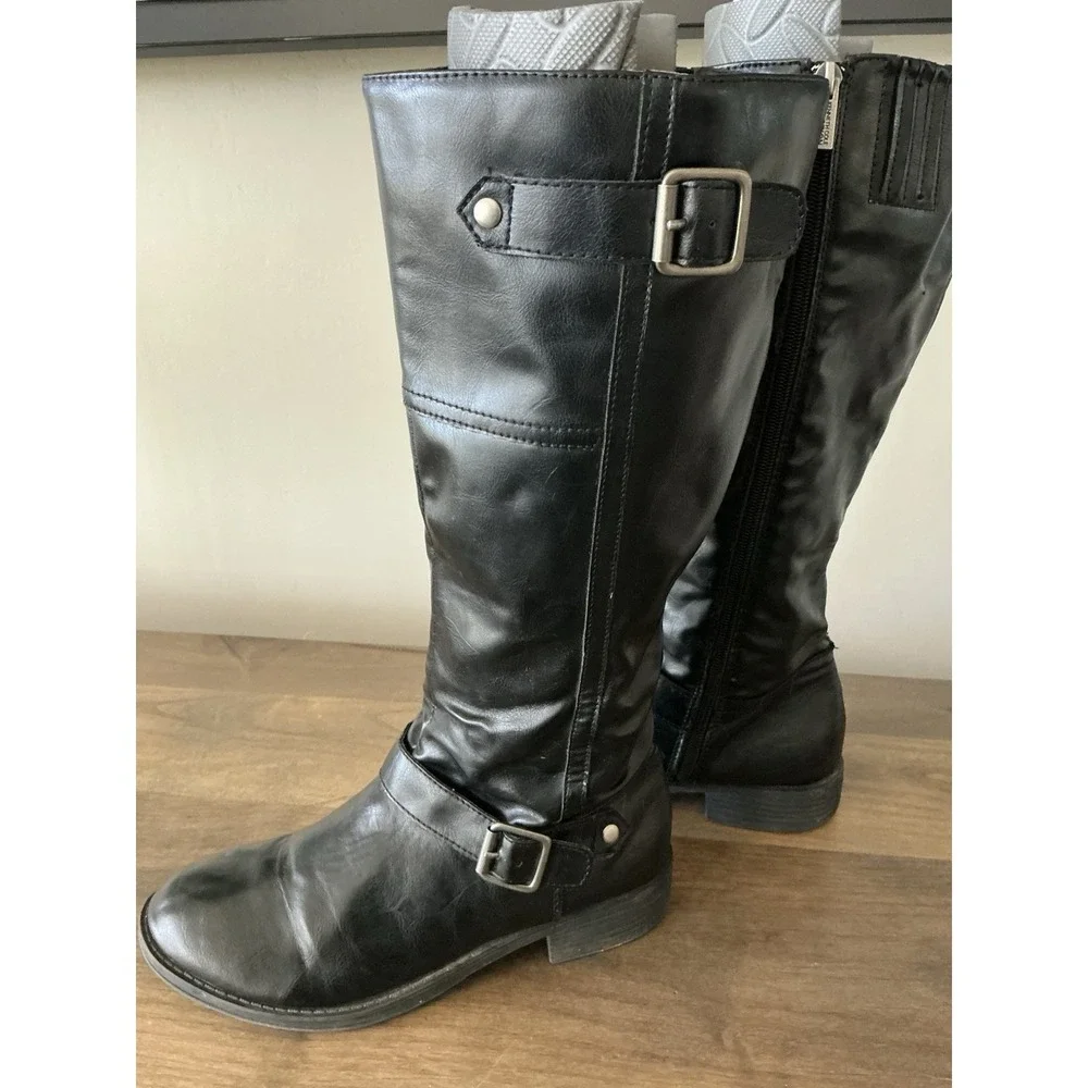 Kenneth Cole REACTION Women's Riding Knee HIgh Boot Sz 8